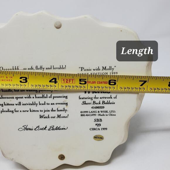 Lang & Wise Special Friend Circa 1999 Picnic With Molly First Edition Figurine - Picture 6 of 9